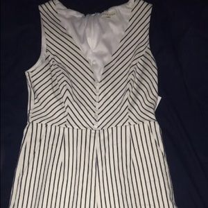 main strip striped jumpsuit